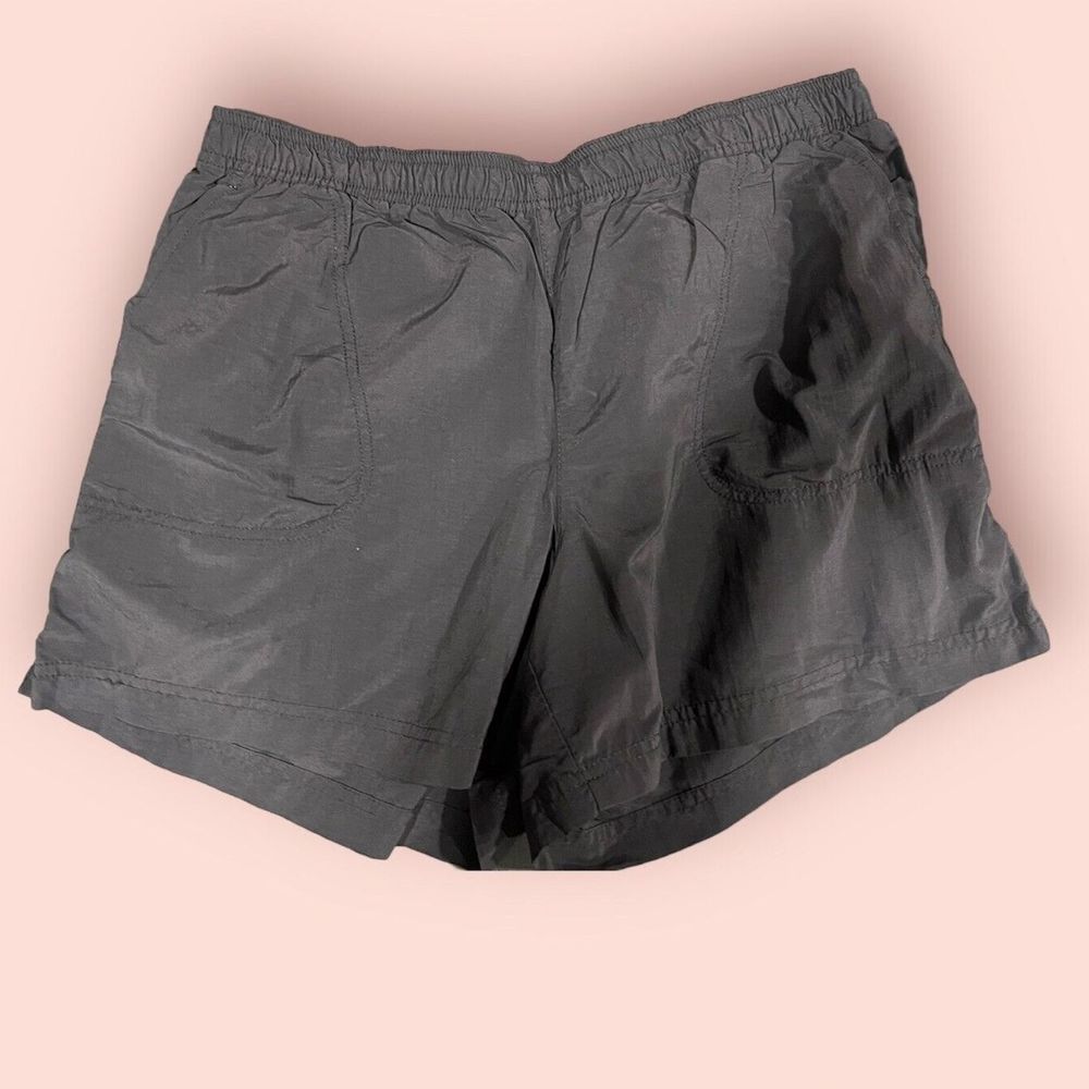 Columbia Sandy River Shorts Womens Large Black Inner Drawstring Pockets